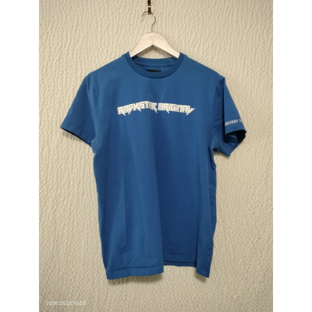 Rockstar Original T-shirt Blue Sz Large Graphic Classic Cotton Blend